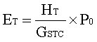 理論發電量ET計算方式